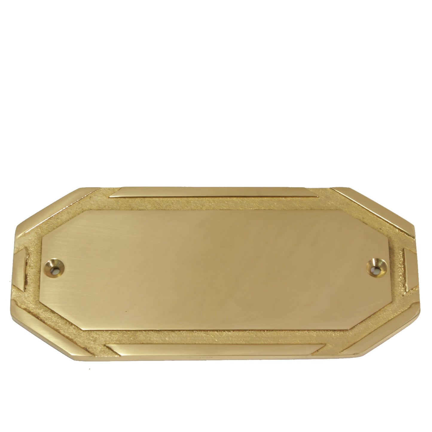 achteckiges Messingschild (37)