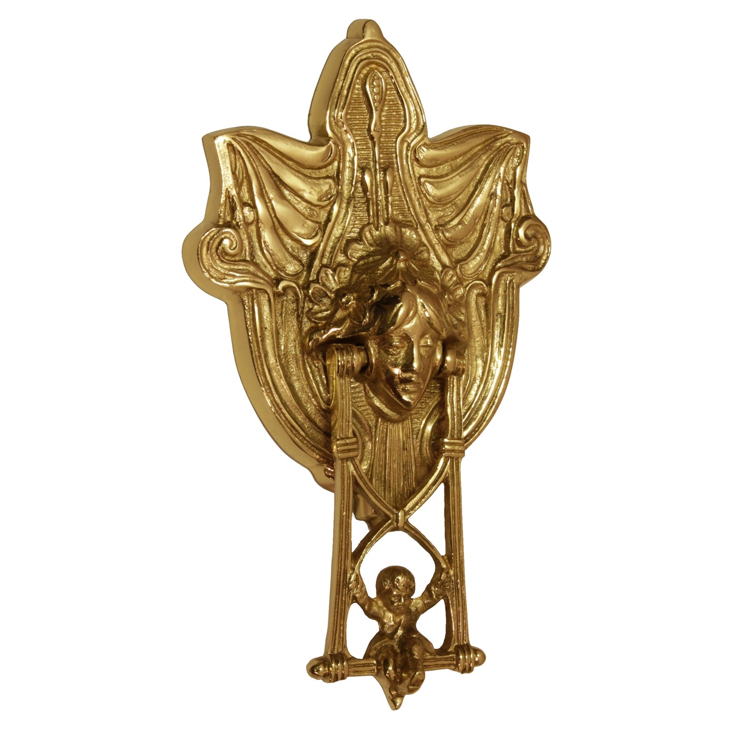 Messingklingel Jugendstil