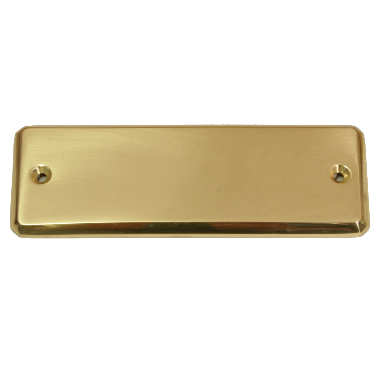 rechteckiges Messingschild (54E)