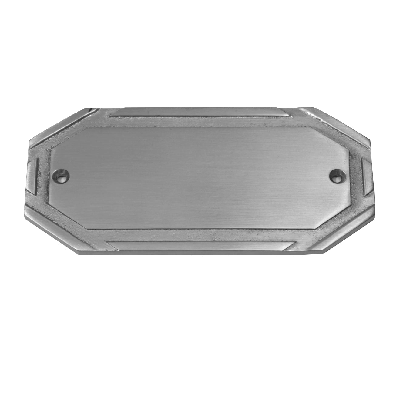 achteckiges Messingschild (37SN)