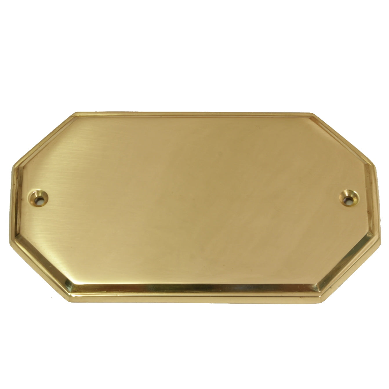 achteckiges Messingschild (5129)
